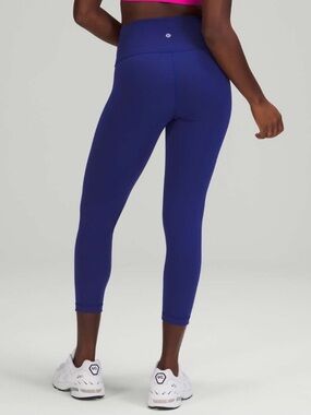 Lululemon Wunder Train High-Rise Crop 23" Larkspur